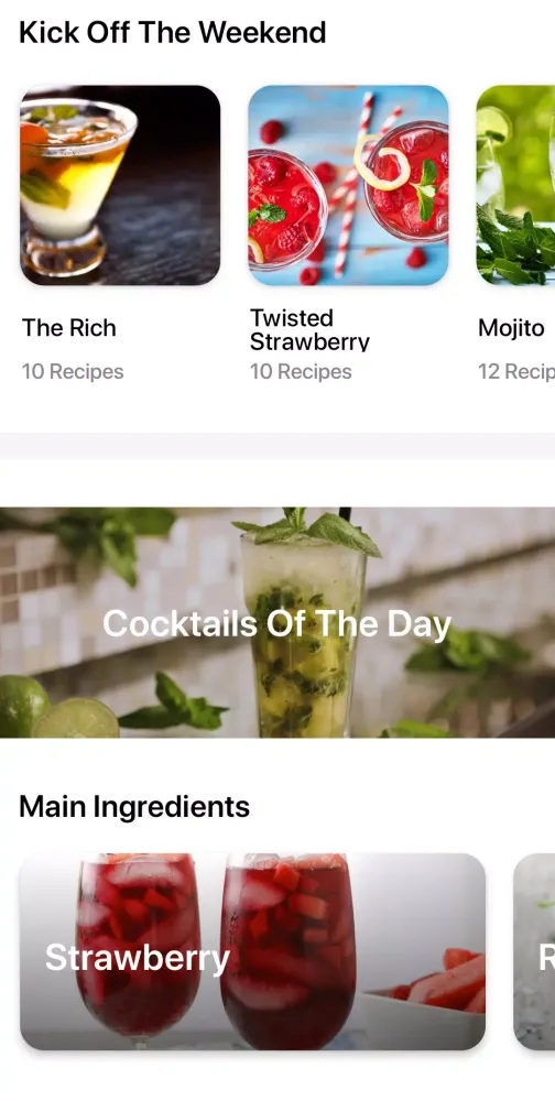 Скриншоты Cocktail recipes