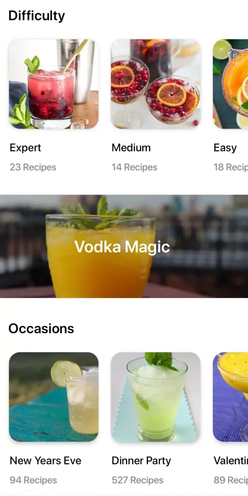 Скриншоты Cocktail recipes