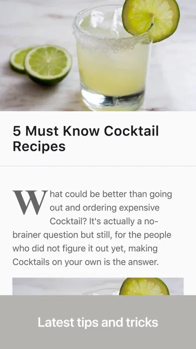 Captures d'écran de Cocktails & Drinks: Mix Recipe