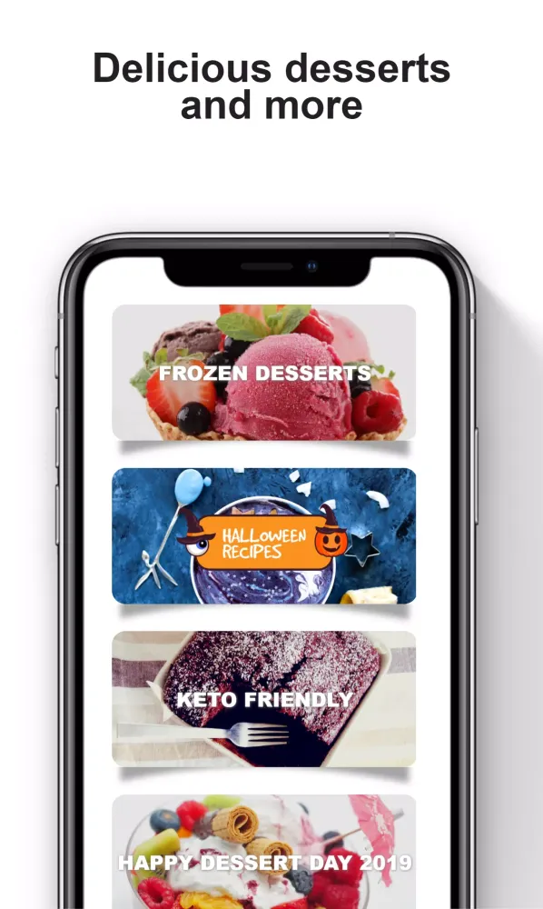 Capturas de pantalla de Dessert recipes