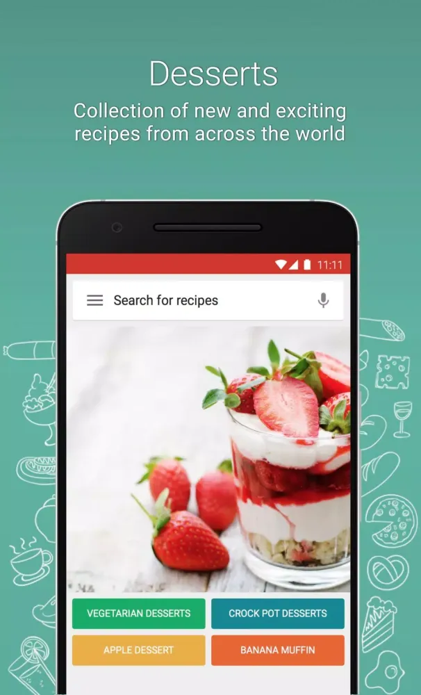 Capturas de pantalla de Dessert recipes