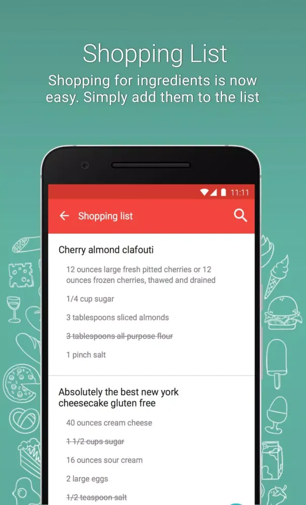 Capturas de pantalla de Dessert recipes
