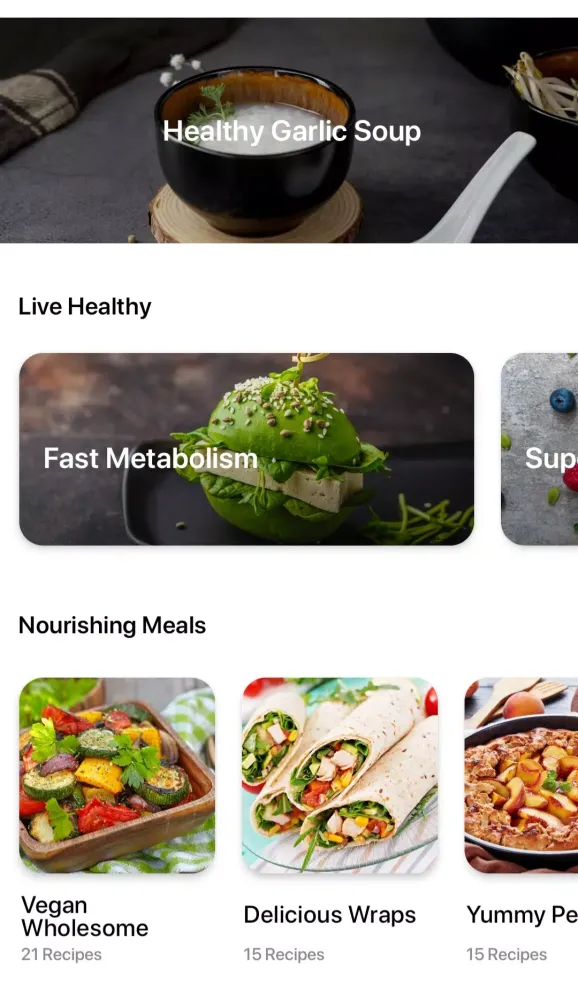 Capturas de tela do Healthy Recipes - Weight Loss