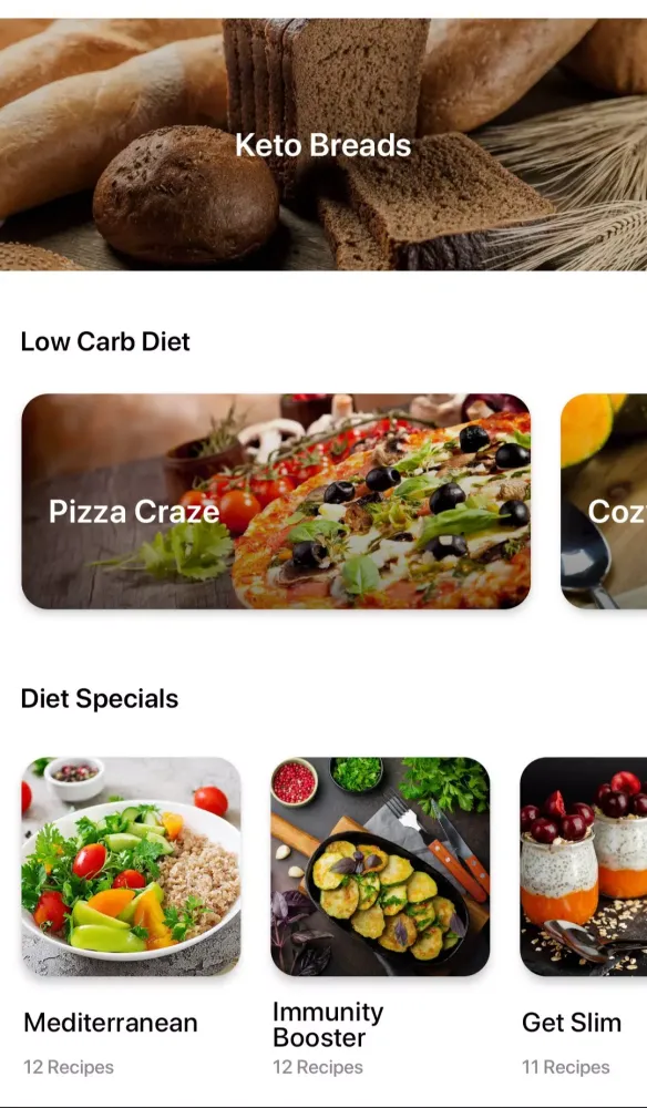 Capturas de tela do Healthy Recipes - Weight Loss