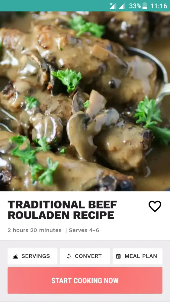 Capturas de tela do German food recipes