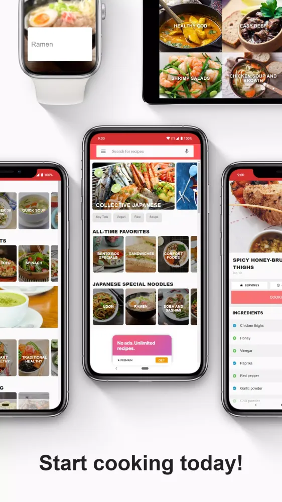 Capturas de pantalla de Japanese food recipes