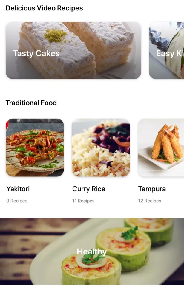 Capturas de pantalla de Japanese food recipes