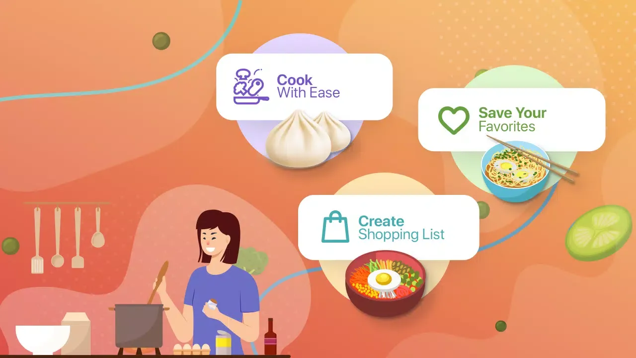ภาพหน้าจอของ K-Dishes: Korean Recipes App