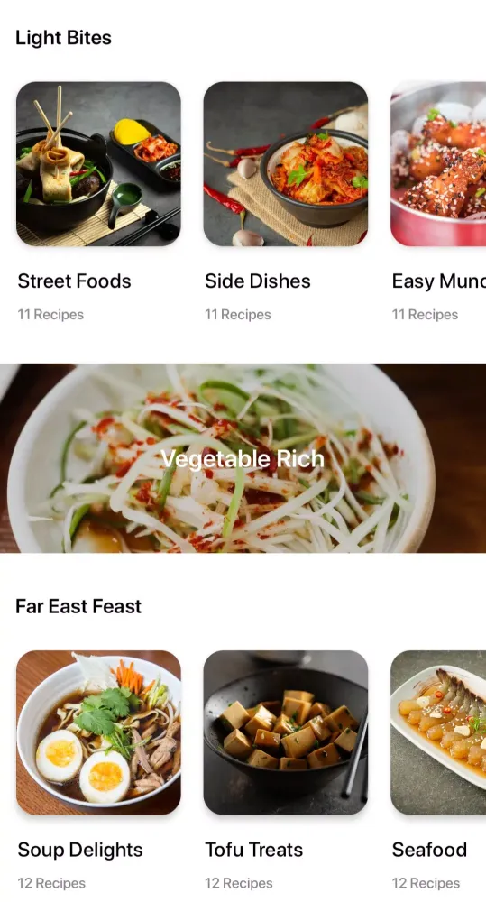 ภาพหน้าจอของ K-Dishes: Korean Recipes App