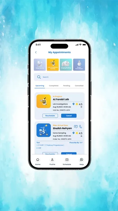 SIDRA Patient Care Ekran Görüntüleri