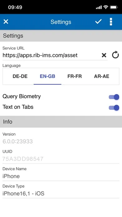 Tangkapan skrin RIB FM App Asset