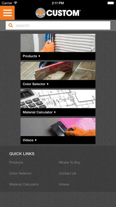 Capturas de pantalla de Custom Building Products