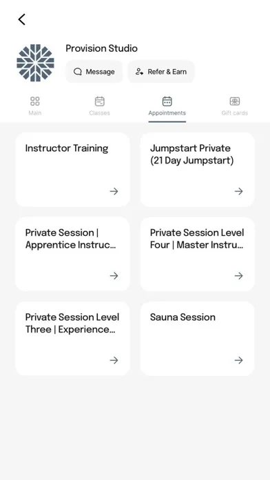 Provision Studio App Screenshots