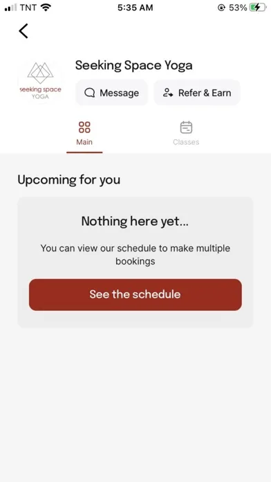 Seeking Space Yoga App Screenshots