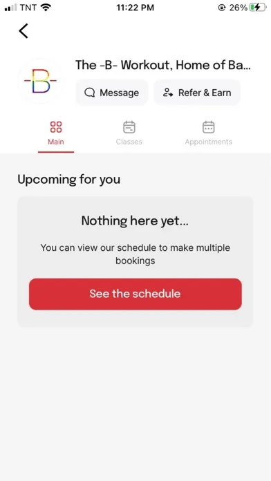 Tangkapan skrin The Barre App