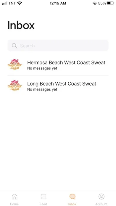 Tangkapan layar West Coast Sweat App