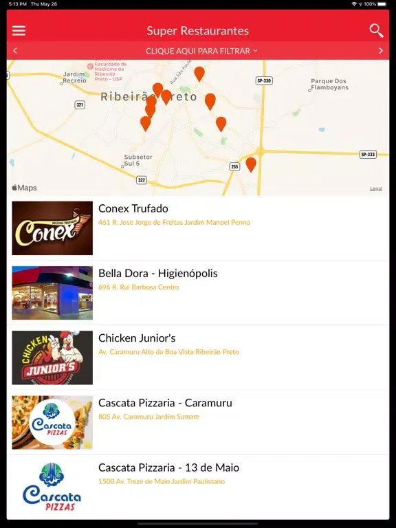 Ribeirão Food iPad  Screenshots