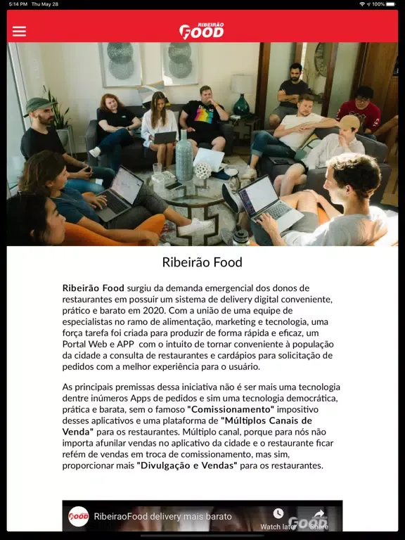 Ribeirão Food iPad  Screenshots