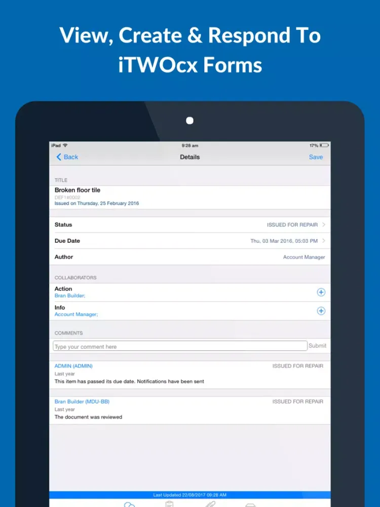 iTWOcx V2 iPad  Screenshots