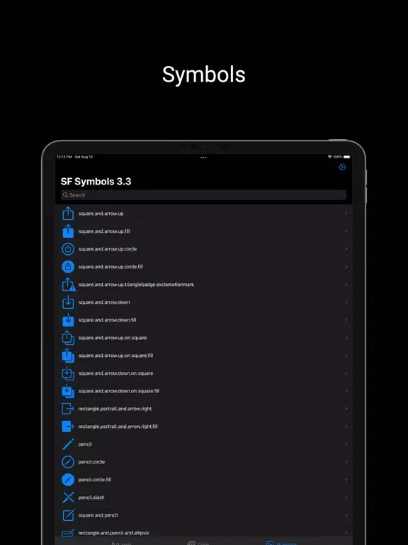 Captures d'écran de Semantic UI Reference iPad 