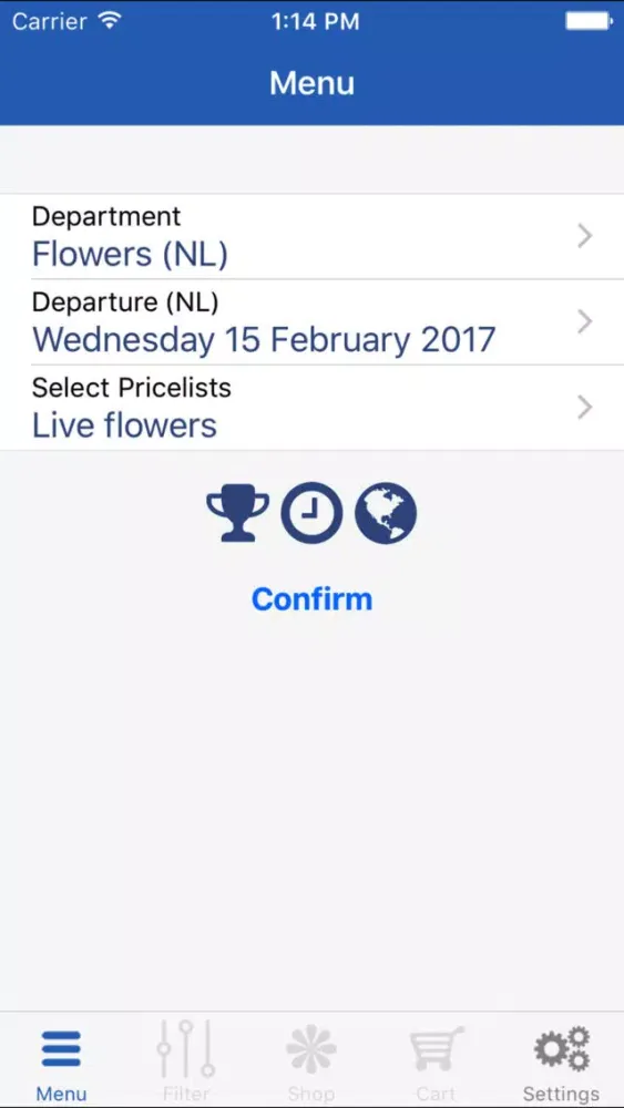 Ảnh chụp màn hình của GT Flowers Shop