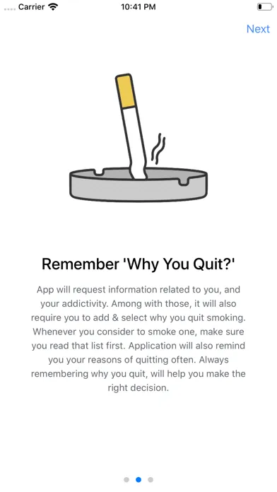 Capturas de tela do QuitItNow! - Quit Smoking