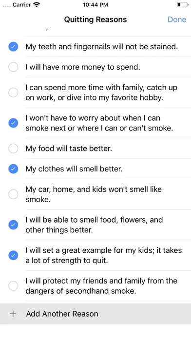 Capturas de tela do QuitItNow! - Quit Smoking