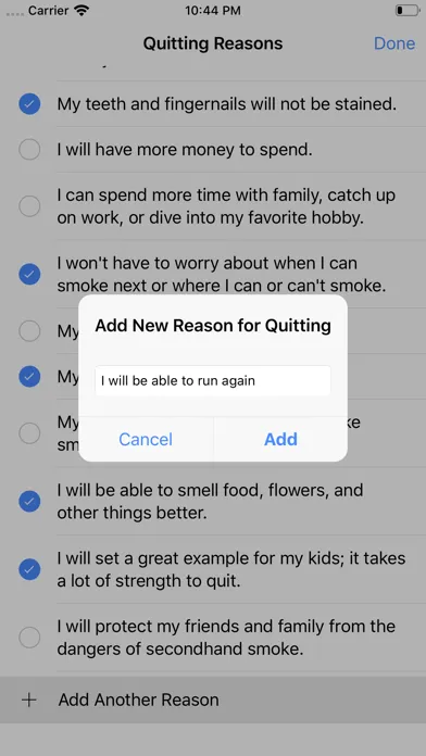Capturas de tela do QuitItNow! - Quit Smoking
