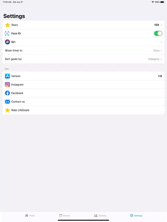 Tangkapan layar LifeGoals: Reach Success! iPad 