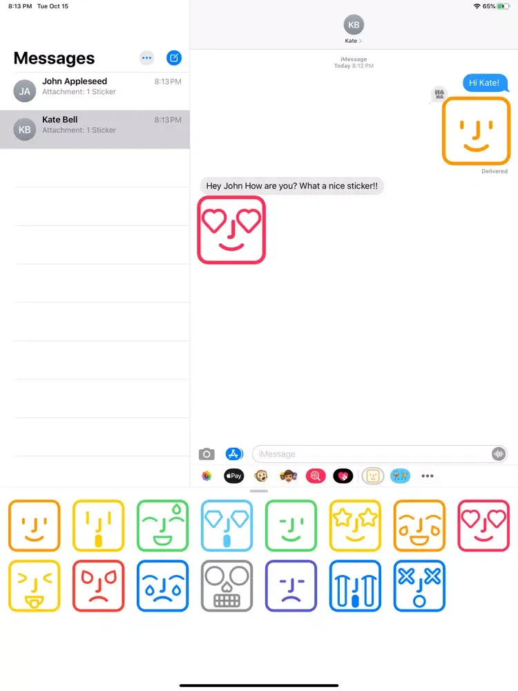 صور Instaface - Sticker Pack iPad 