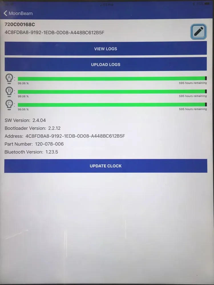 MoonBeam3 iPad  Ekran Görüntüleri