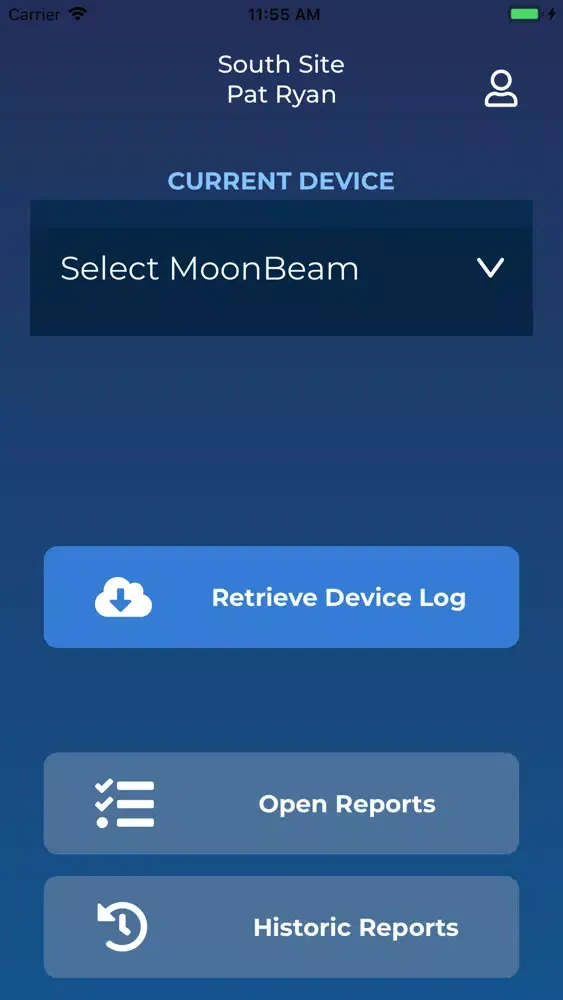 Zrzuty ekranu MoonBeam Cloud Reporting