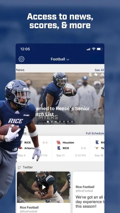 Скриншоты Rice Owls Game Day