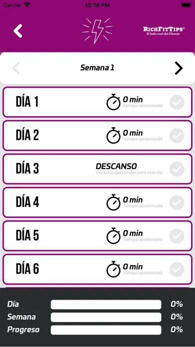 Capturas de pantalla de RichFitTips