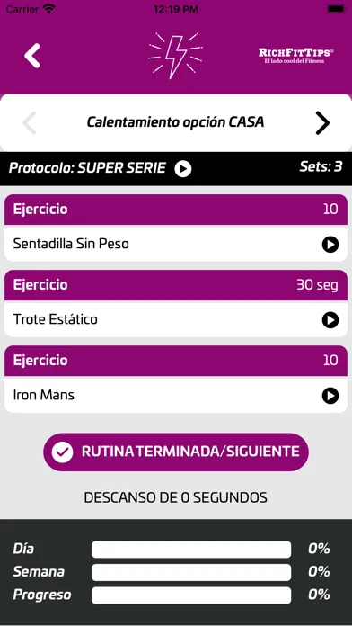 Capturas de pantalla de RichFitTips