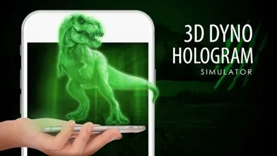 Capturas de tela do 3D Dino hologram simulator