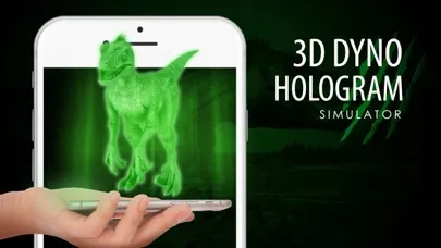 Capturas de tela do 3D Dino hologram simulator