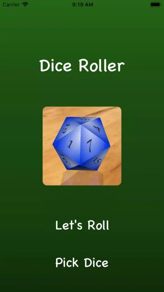 Ảnh chụp màn hình của Dice Roller AR