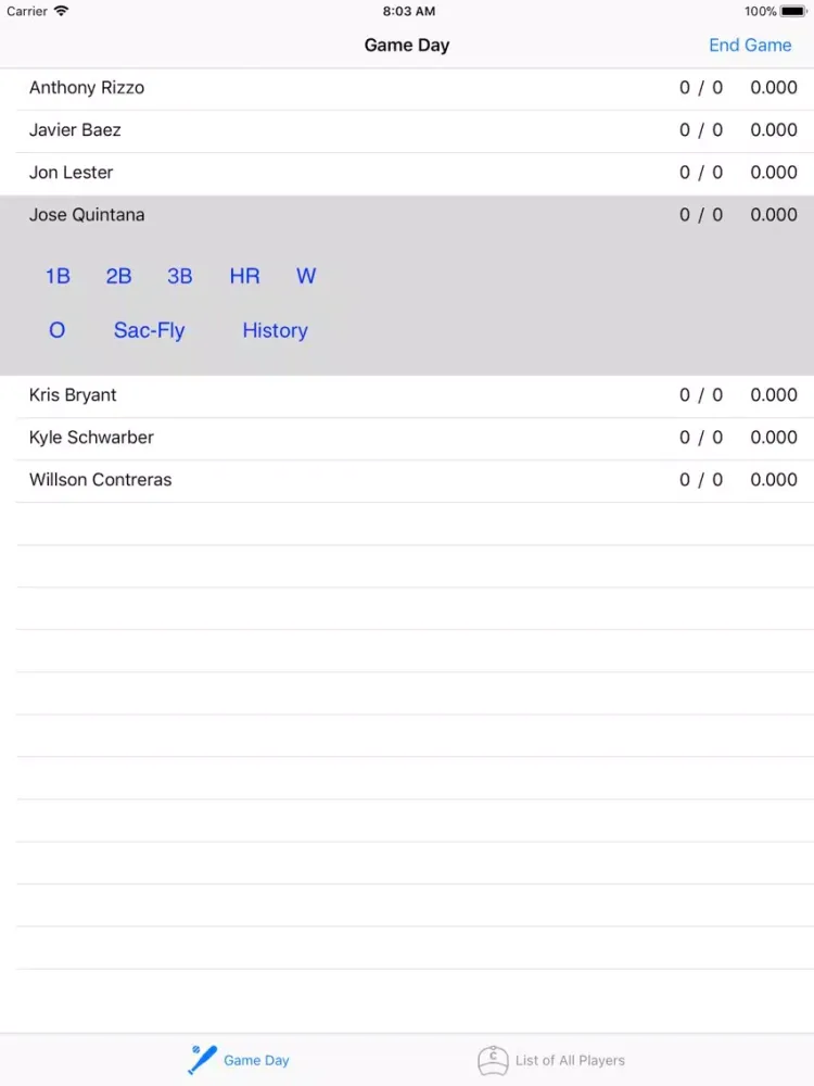 صور Batting Average Calculator iPad 