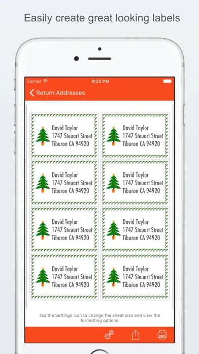 Capturas de pantalla de Label Printer