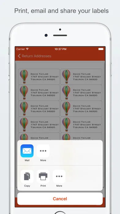 Capturas de pantalla de Label Printer