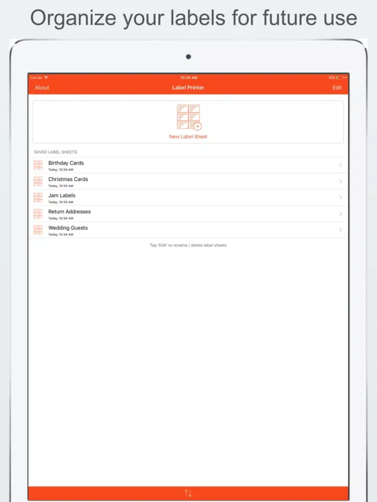 Label Printer Lite iPad 应用截图