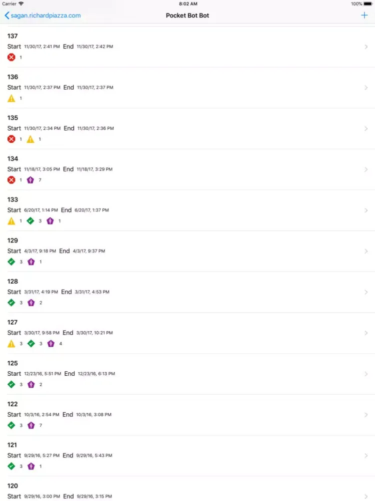 Pocket Bot for "Xcode Server" iPad  স্ক্রিনশট