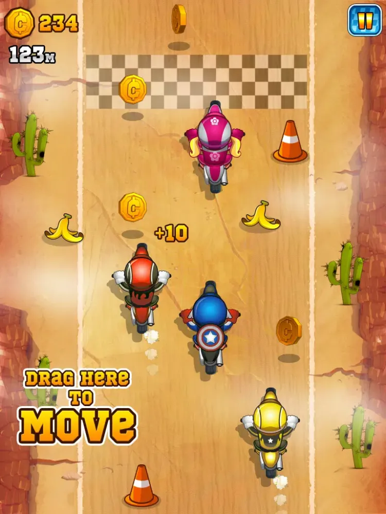 Moto-cross Mountain Hill Dirt Bike High-way Stunt Rider - Free Kid-s Race Game iPad  Screenshots