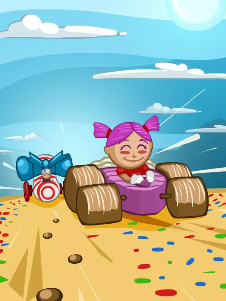 `Amazing Despicable Candy Minion Go-Kart Rush Road Chase - Free iPad  স্ক্রিনশট