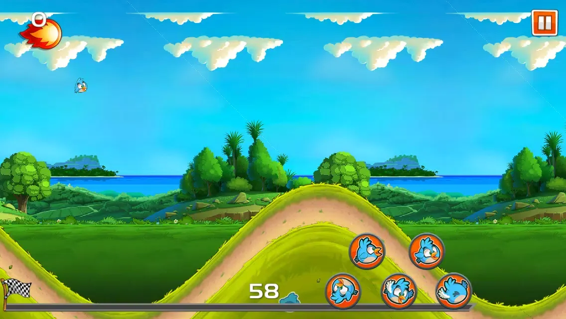 Captures d'écran de Adventure of the Super Fly-ing Tiny Wing-s Birds Run - Free Kids Racing Game