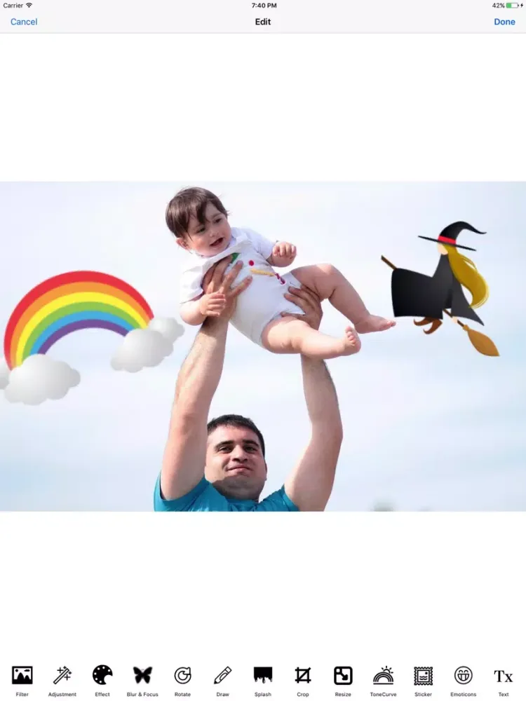 Easy Photo Editor - Photo Effects & Filter & SticK iPad 應用截圖
