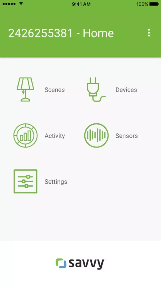 Zrzuty ekranu Savvy Smart Living