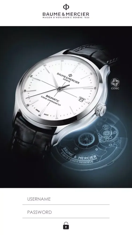 Captures d'écran de Baume & Mercier - eCatalogue