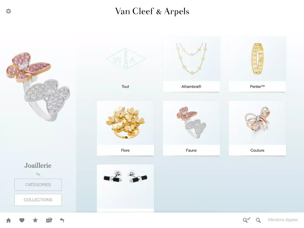 Van Cleef & Arpels eCatalog iPad 应用截图